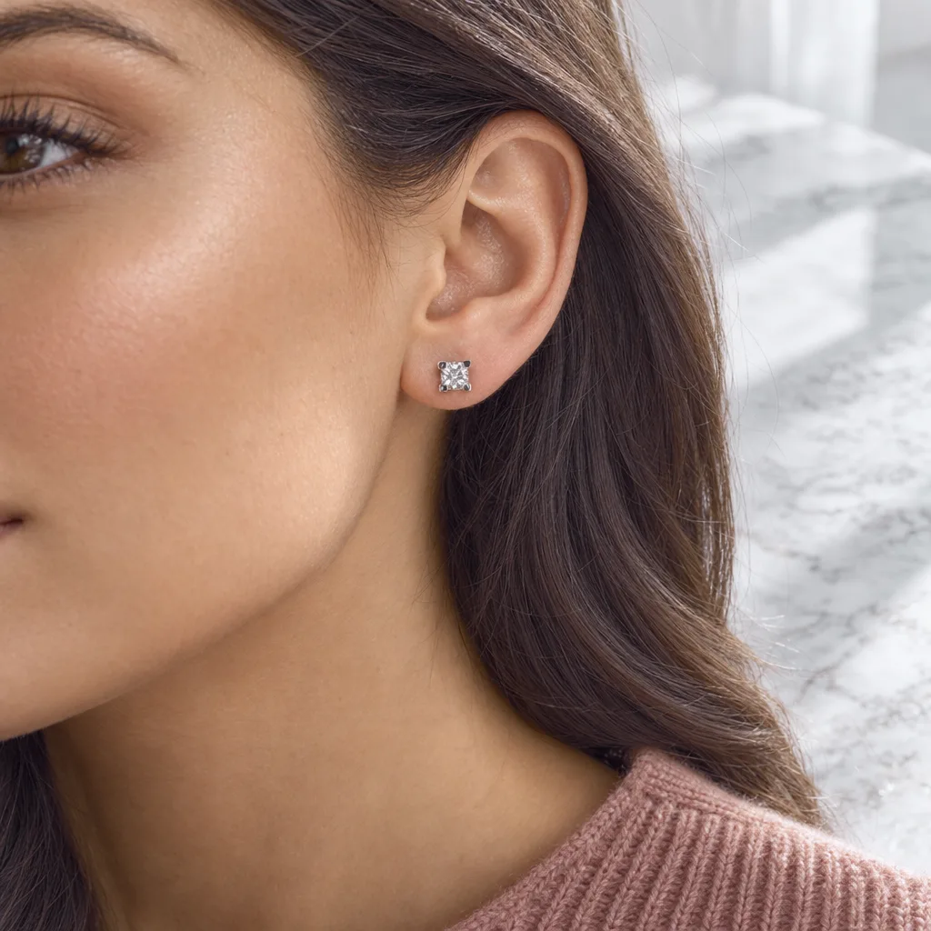 14 Ayar 0,80 ct Pırlanta Küpe