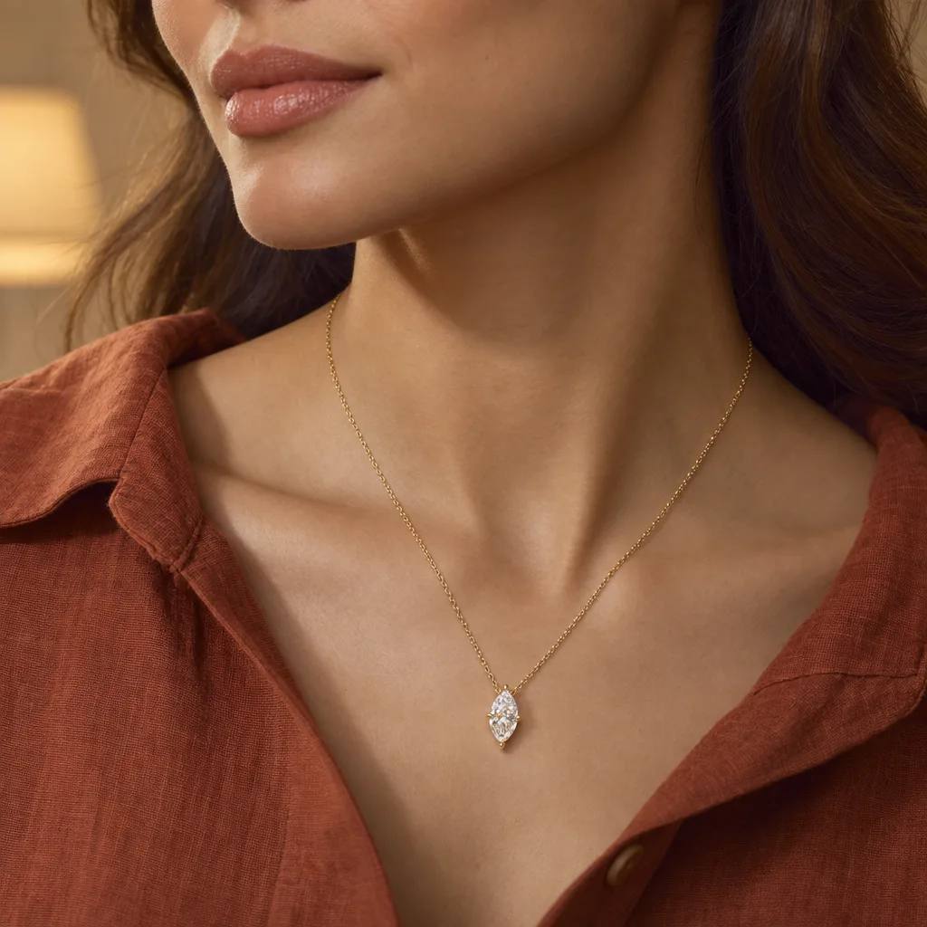 14 Ayar 1,03 ct E VS1 Pırlanta Kolye