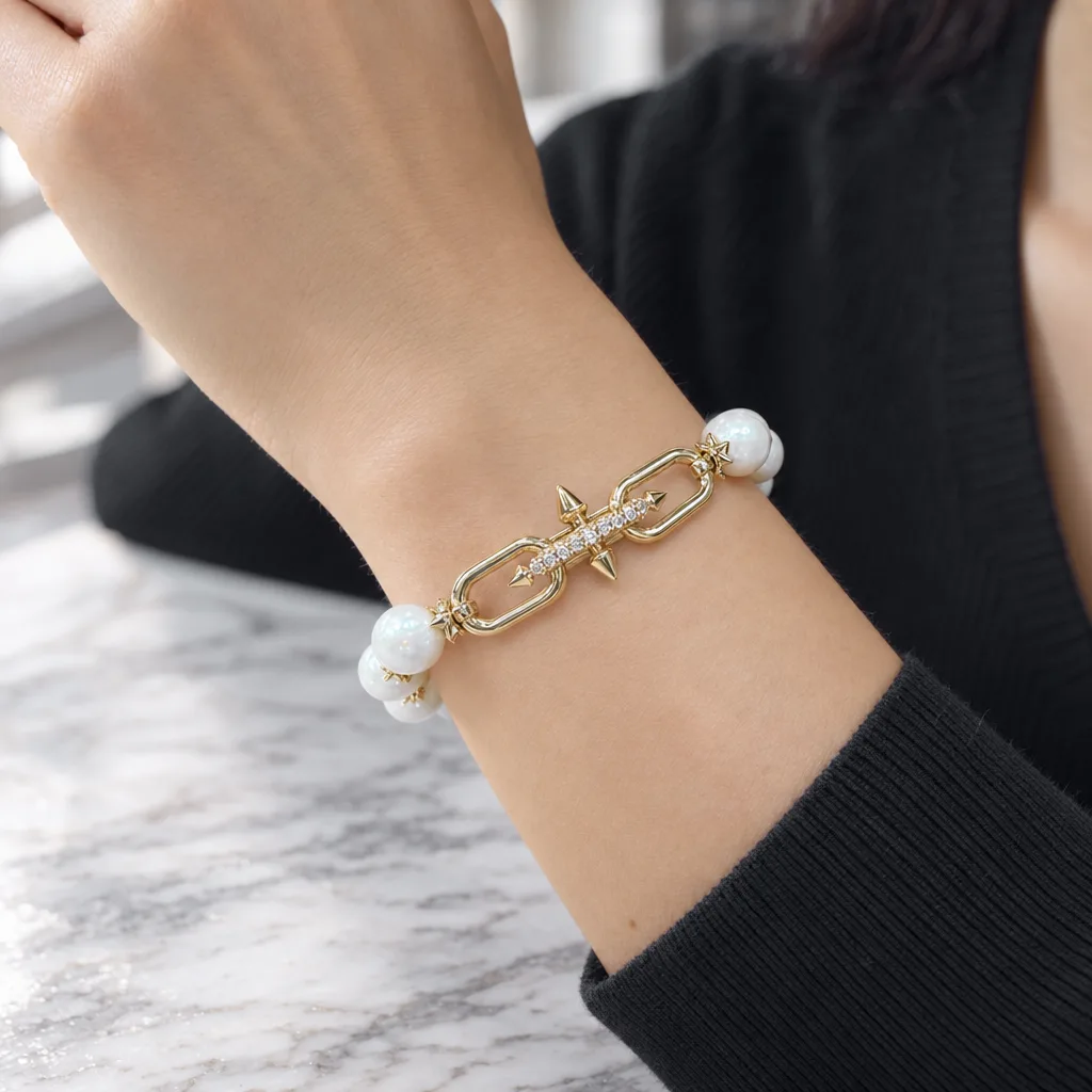 14 Ayar 0,74 ct Pırlantalı Ok Motifli Bileklik
