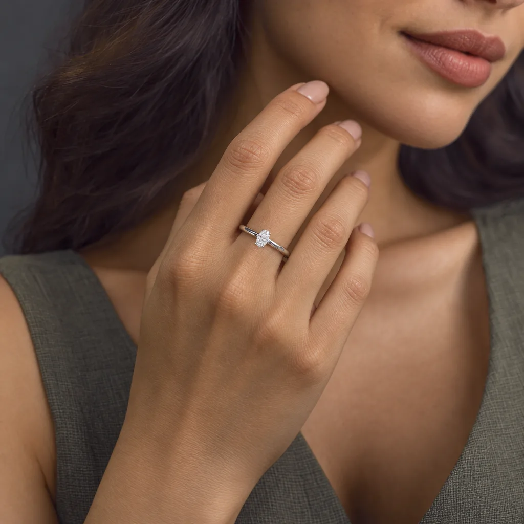 14 Ayar 0,26 ct Pırlanta Tektaş Yüzük