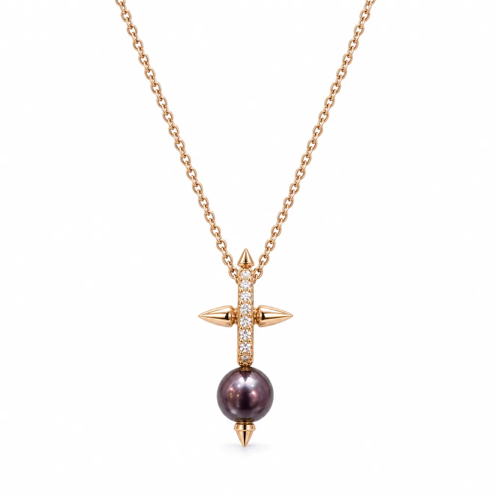 14 Ayar 0,17 ct Pırlantalı Kolye