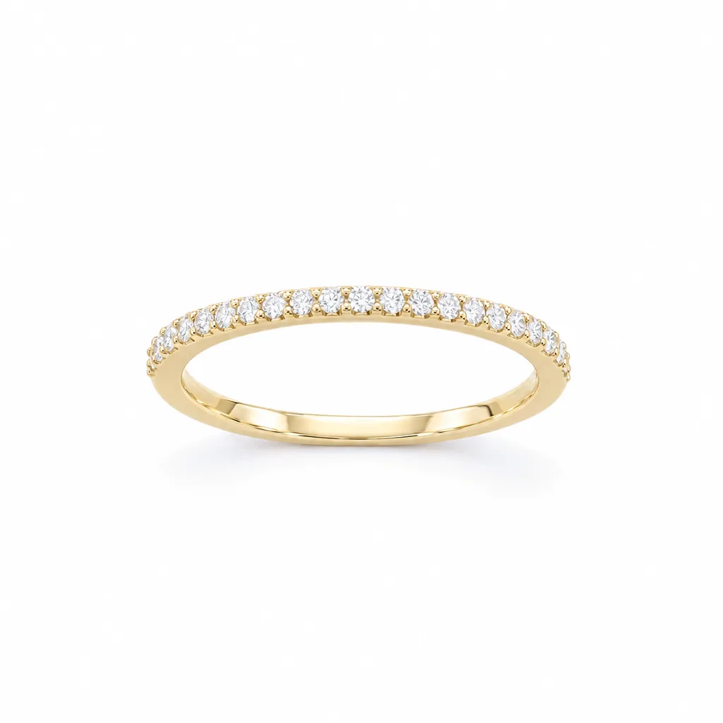 14 Ayar 0,15 ct Pırlantalı Yüzük