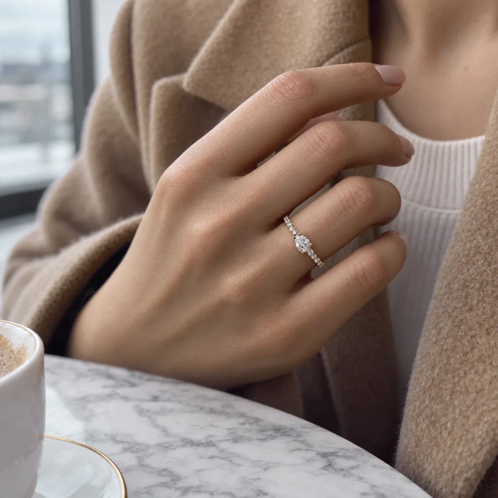 14 Ayar 0,27 ct Pırlanta Yüzük