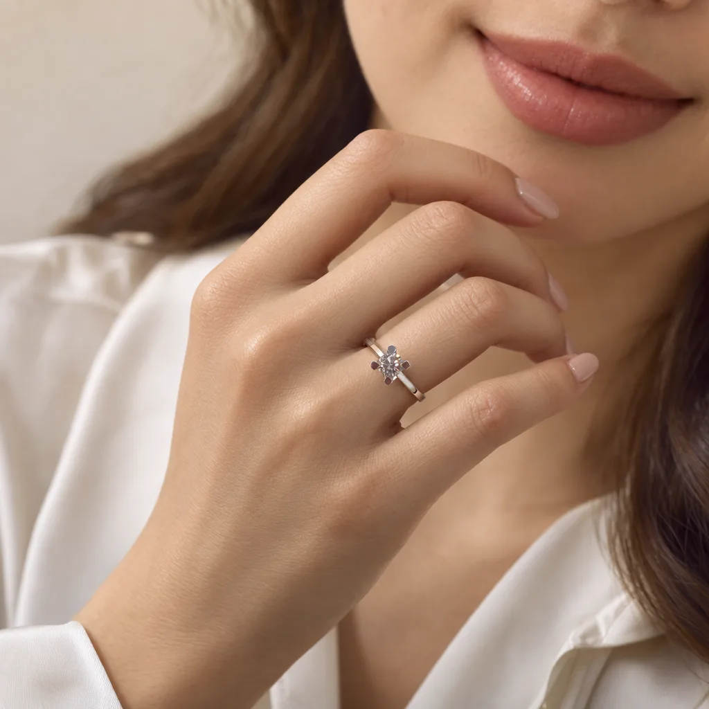 14 Ayar 0,51 ct Pırlanta Tektaş Yüzük
