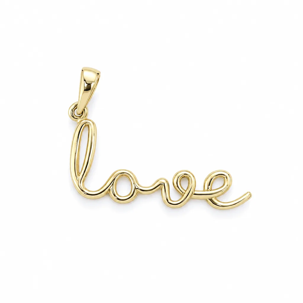 585 Ayar Love Kolye Ucu