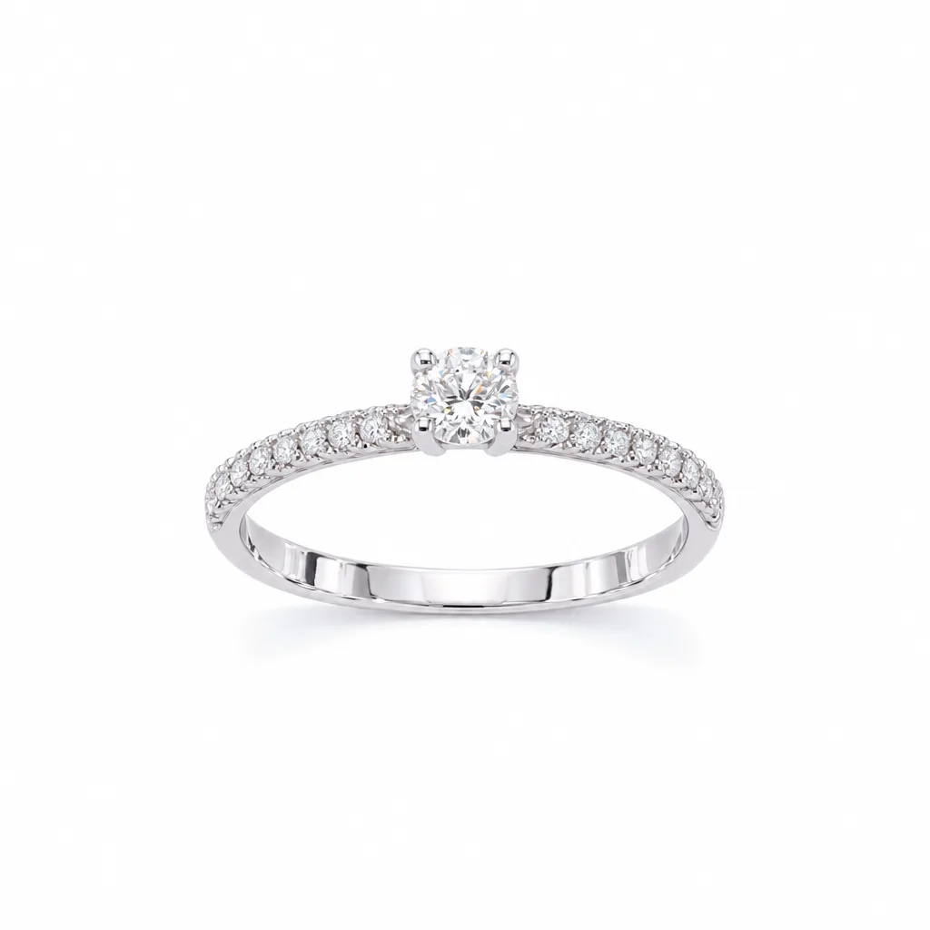 14 Ayar 0,18 ct Pırlantalı Yüzük