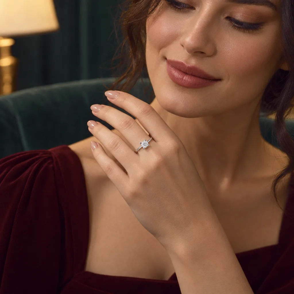 14 Ayar 0,50 ct Pırlanta Tektaş Yüzük