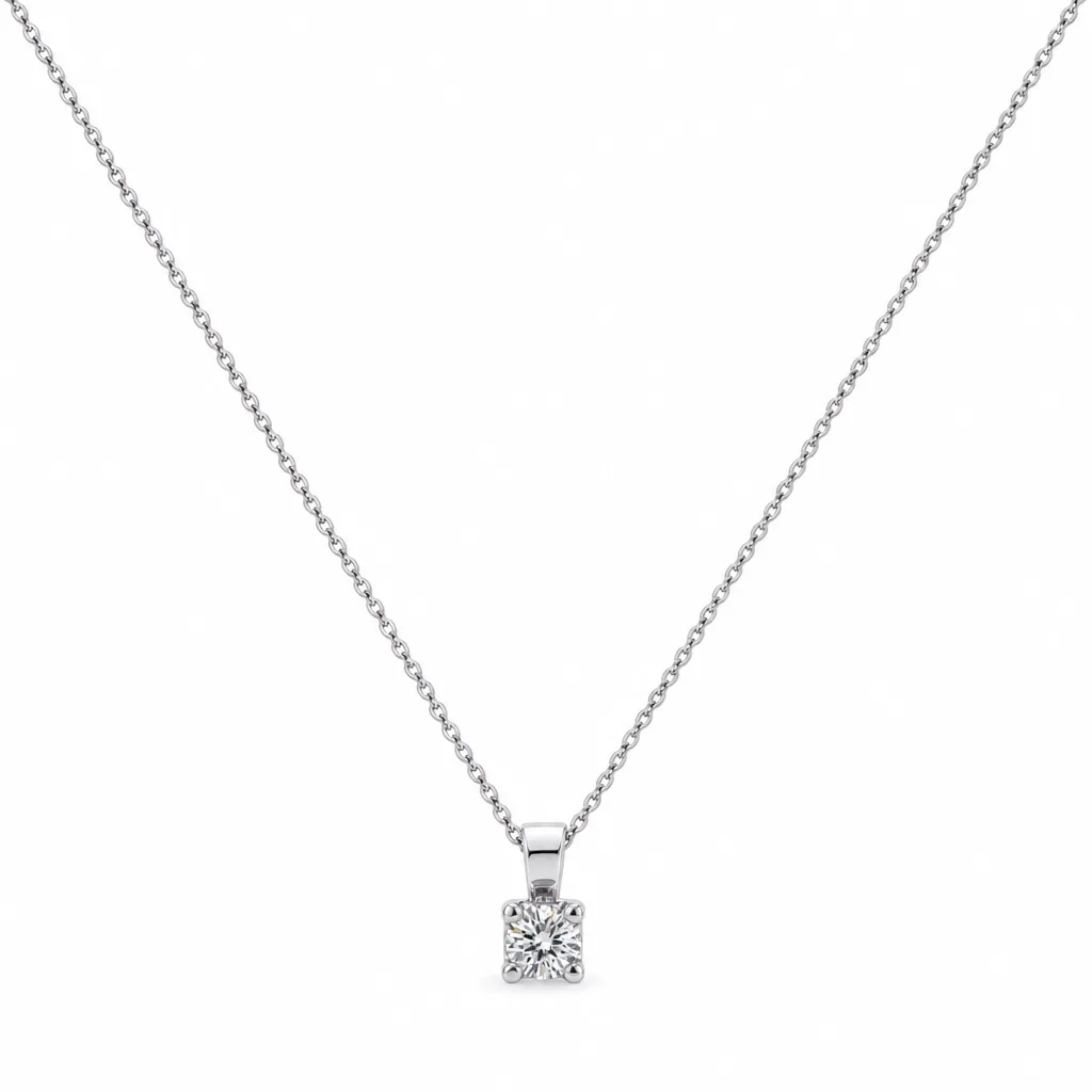 14 Ayar 0,25 ct Pırlanta Kolye